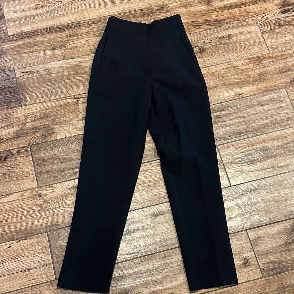 Zara Women's Black High-Waisted Trousers